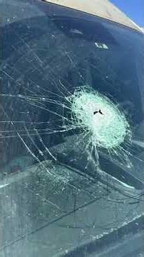 Close Call: Pregnant woman's car struck by flying metal rod