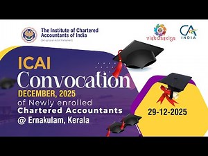 ICAI CONVOCATION DECEMBER 2025 @ Ernakulam, Kerala | Live at Innate Conventional Eco Land