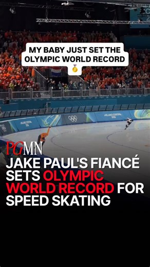 Peanut Gallery Media Network on Instagram: "@juttaleerdam made Olympic history by setting a new Olympic record in the women’s 1000 meter speed skating event, delivering a dominant finish that led the Netherlands to a 1 2 result. With @jakepaul watching from the stands, Leerdam surged past Miho Takagi after the midpoint of the race and chased down the leading time of teammate Femke Kok. She crossed the line at 1 12.31, breaking the Olympic mark and securing gold, while Kok settled for silver and 