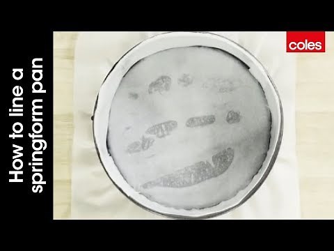 How to line a springform cake tin