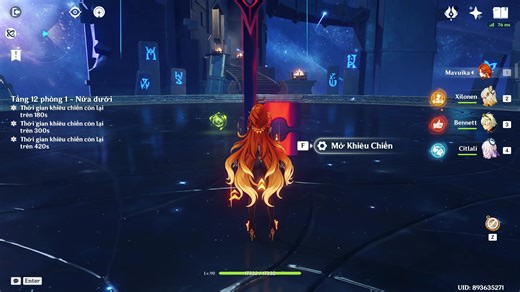 Mavuika Under the Sea in Genshin Impact