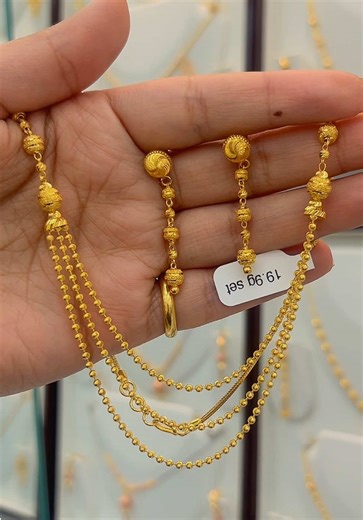 Elegant Simple Gold Jewelry Sets at Abid Jewelers