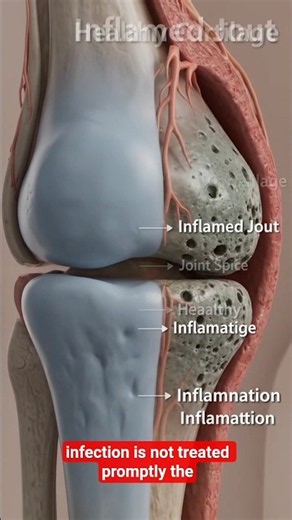 Septic Arthritis: When Infection Attacks a Joint! 🦴#SepticArthritis #JointInfection #HumanAnatomy
