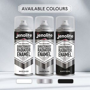 Jenolite Directorust Radiator Enamel Paint - Gloss Finish - 400ml Spray  | eBay UK