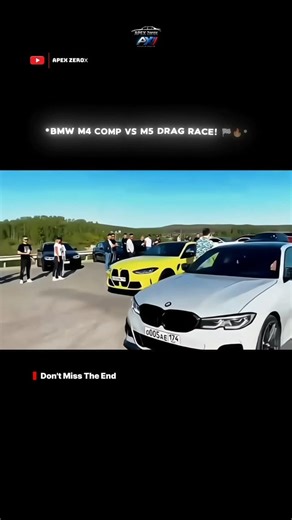 BMW M4 Comp vs M5 DRAG RACE😱🤯 #bmw #edit