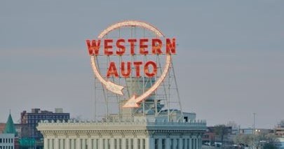 Western Auto Sign Relight Sparks Union Beef