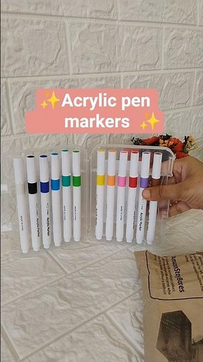 Unboxing 🤩 acrylic markers❤️✨from Amazon #art #haul #acrylicpainting #india #amazonfinds #shorts