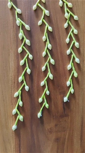Beautiful Garland Making with Crape Jasmine Buds | Handmade Flower Art & Craft #viral #puja #shorts