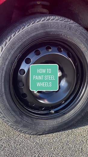 How to paint steel wheels #diy #steelies