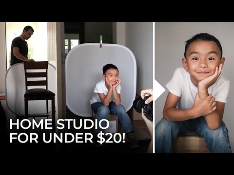 How to Create a Home Portrait Studio (Under 20$!) | Master Your Craft