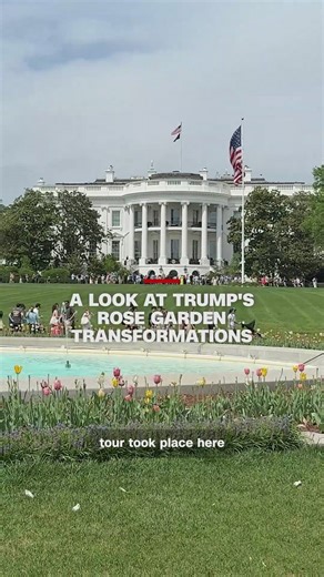 Trump's rose garden transformation