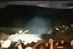 Indonesia tsunami: Horrifying moment deadly waves wipe out stage as band play