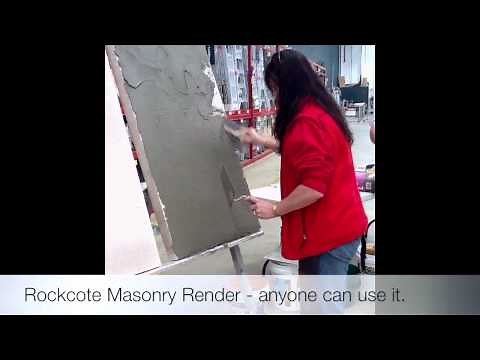 Rockcote Masonry Render Demo: Bunnings