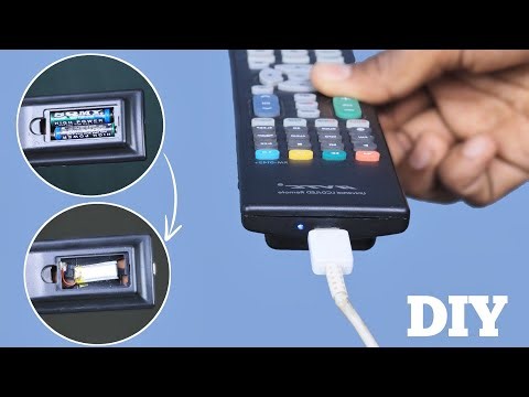 I Turned My TV Remote Into a Rechargeable One (No More AA Batteries)