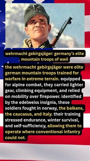 wehrmacht gebirgsjäger: germany’s elite mountain troops of wwii #shorts