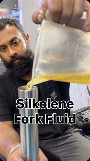 Big Bear Customs on Instagram: "The most neglected fluid on a motorcycle? Fork oil. It plays a huge role in how your motorcycle rides and handles, yet it’s often forgotten until something feels off. We recommend replacing your fork oil periodically, as per your manufacturer’s schedule or even sooner if your riding involves rough terrain or heavy use. For consistent damping and long-lasting performance, consider Silkolene RSF Suspension Fluid, available in 5W, 7.5W, 10W and 15W. From our recent e