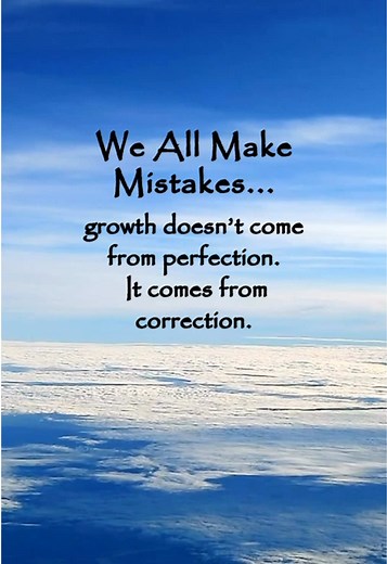 We all make mistakes, and that is part of being human—not a flaw in who you are. 🤍 Growth was never meant to come from being perfect. It comes from awareness, reflection, and the willingness to correct course when you realize something could be done differently. Every mistake holds the potential for understanding, maturity, and self-awareness when met with honesty instead of shame. Be gentle with yourself as you learn. You are not meant to get everything right—you are meant to grow. ✨ #Powerful
