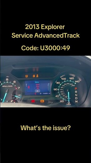 2013 Ford Explorer Service Advancedtrack code on U3000:49 #fordexplorer #abs #ServiceAdvancedTrack