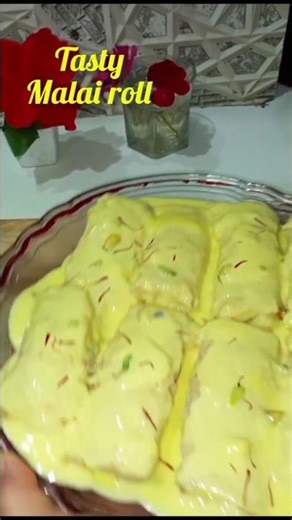 Bread Custard Malai Roll Recipe! #breadmalairoll #ytshorts #shortvideos #breadrolls