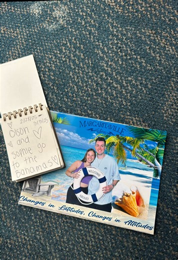 Asked our friends on our cruise to write us one piece of advice here’s how it went 🥹❤️ #margaritaville #timeofourlives💕