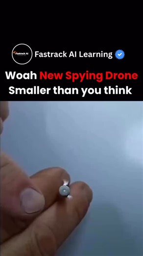 Fastrack AI Learning on Instagram: "⚠️ Micro-spy drones are already here. A fly or butterfly might not be an insect anymore — it could be a hidden camera. These tiny drones can blend in perfectly, record without being noticed, and even connect to Wi-Fi from 3 km away. They cost millions today, but once mass-produced, they could become common… and our privacy could vanish with them. Will this tech make the world safer — or just make all of us easier to watch? Follow @fastrack_ai_learning for more