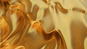 abstract gold liquid. Golden wave background. Gold background. Gold texture. Lava, nougat, caramel, amber, honey, oil. Stock Video