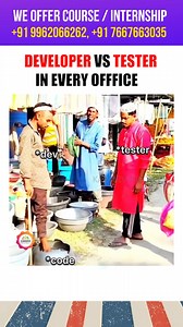 87K views · 112 reactions | Developer vs Tester in Every Office #funny #officememes #itmemes #corporatelifememes #trendingshorts | KaaShiv InfoTech Company | Facebook