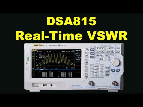 RIGOL DSA815 Spectrum Analyser discovers real-time VSWR of 144MHz 2m antenna... in real time