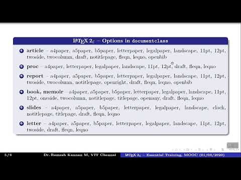 Document Class (.cls) in LaTeX
