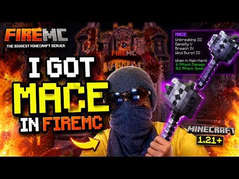HOW I GOT MACE IN BIGGEST MINECRAFT SERVER 😈 | FACECAM | JOIN SERVER FIREMC
