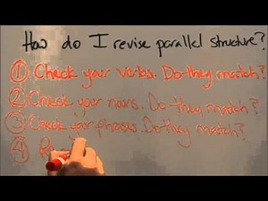 CC-Style & Grammar: Parallel Structure