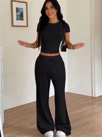 Conjunto coreano de color rosa 🌼, estilo juvenil para primavera y verano#EstiloCoreano #EstiloJuvenil #ModaFemenina #Casual #OOTD