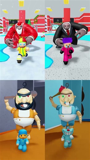 🤩 JOHNNY RUN AND DANCE! 🫨 #roblox #robloxgames #pocoyo #oggy #jack #noob #rumi #sprunki #johnny