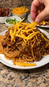 This Cowboy Spaghetti is loaded with bacon, ground beef, fire-roasted tomatoes, chili beans, and all the seasonings that make your kitchen smell amazing — this skillet dinner is hearty, cozy, and done in about 30 minutes. Perfect for fall nights when you want something bold and comforting without babysitting a pot all night. 🥣 #EasyDinner #FamilyMeals #OnePanRecipe #spaghetti #ComfortFood #WhatsMomCookin #WeeknightDinner #cozyrecipes #food | Whatsmomcookin