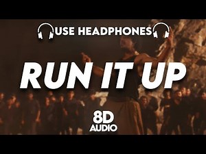 Hanumankind - Run It Up : 8D AUDIO🎧| ( Prod. By Kalmi ) | (Lyrics)