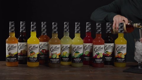 Collins Hot Buttered Rum Mix, Made With Brown Sugar and Butter with Vanilla and Rum Flavors, Hot Cocktail Recipe Ingredient, Bartender Mixer, Drinking Gifts, Home Cocktail bar, 12 fl oz