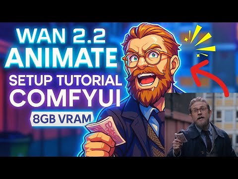 Wan 2.2 Animate GGUF Setup Tutorial in ComfyUI using KiJai Workflow | 8GB VRAM