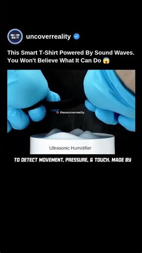 This Smart T-shirt Powered By Sound Waves. You Won't Believe What It Can Do 😱 #tshirt #shorts #robot