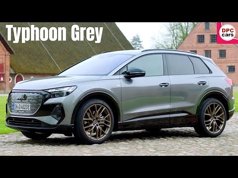 Audi Q4 e-tron in Typhoon Grey