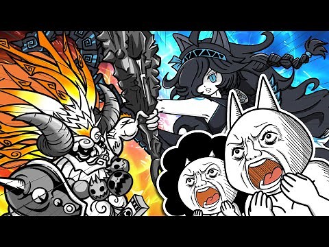 【にゃんこ大戦争】にゃんまvs黒キャス【アニメ】【the battle cats】