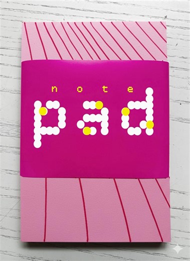 Pink Notepad 5.5 X 8.5 | Anti-straight Line Notepad | Minimalist Stationery Pad - Etsy