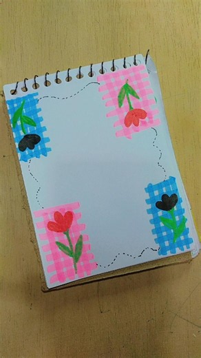 easy and cute border designs for project ✨❤️ #mariasarttv #frontpage #shorts #shortsfeed #trending