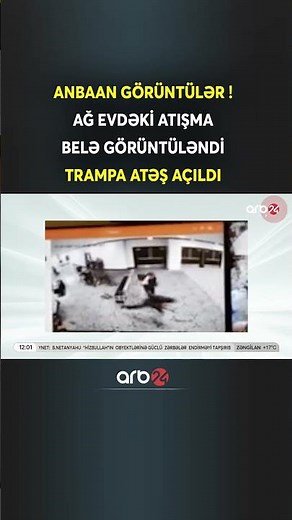 Ağ Evdə baş verən silahlı insidentin görüntüləri