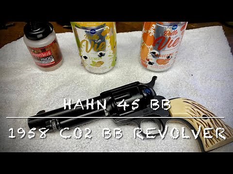 Hahn 45 BB CO2 powered bb revolver made by Crosman in 1958