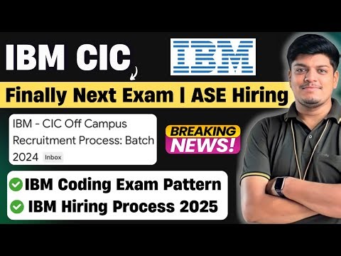 IBM CIC Off Campus Coding Assessment | Exam Date: 6 April |IBM CIC Hiring Process 2025 |Exam Pattern
