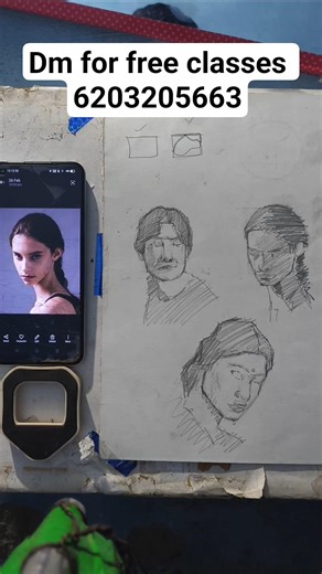 How to draw portrait free hand drawing #drawing #art #sketching #viral #portrait