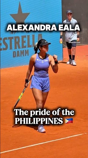 Alexandra Eala 🇵🇭 Powers Through Madrid Open Debut | Court-Level Access | WTA 1000 | #philippines