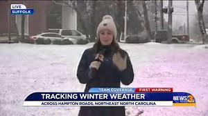 6.9K views · 139 reactions | Reporter Erin Miller is in Suffolk, where she's seeing a light dusting of snow and "pretty blissful" conditions! Check out the latest forecast here: https://wtkr.com/weather | WTKR News 3 | Facebook
