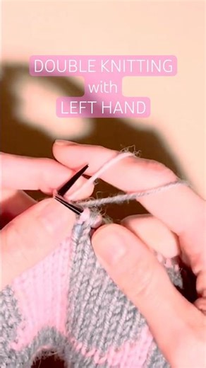Double Knitting Tutorial | Left-Handed