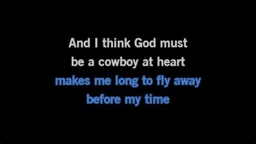 Karaoke God Must Be a Cowboy - Chris LeDoux - CDG, MP4, KFN - Karaoke Version